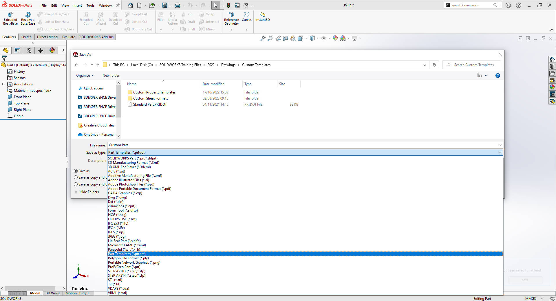 SOLIDWORKS Tips: How To Create Part Templates In SOLIDWORKS